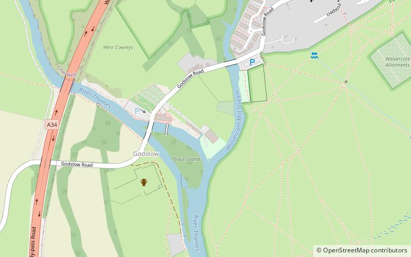 Headington School Oxford Boat Club location map