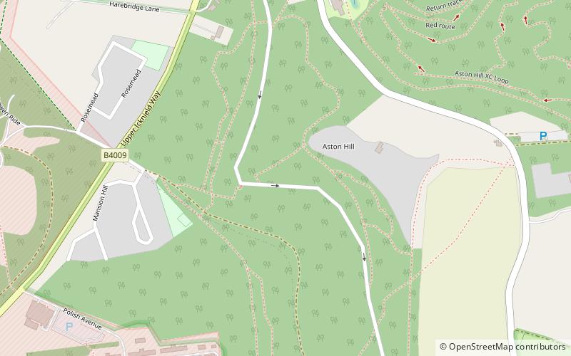 Aston Hill Mountain Bike Area location map