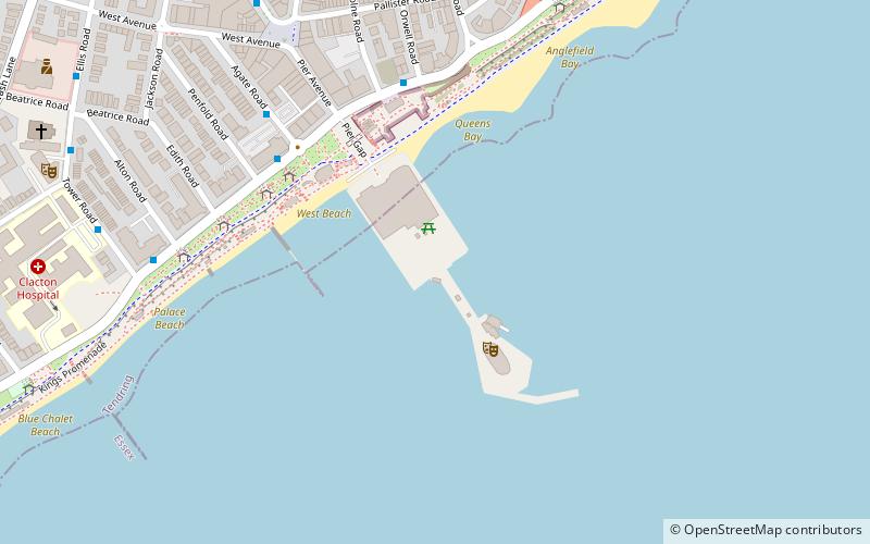 Clacton Pier location map