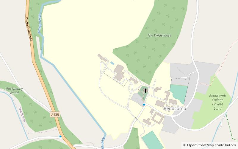 rendcomb college chedworth location map