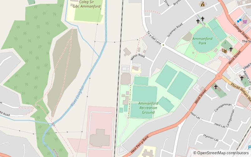 Dinefwr Bowls Centre location map