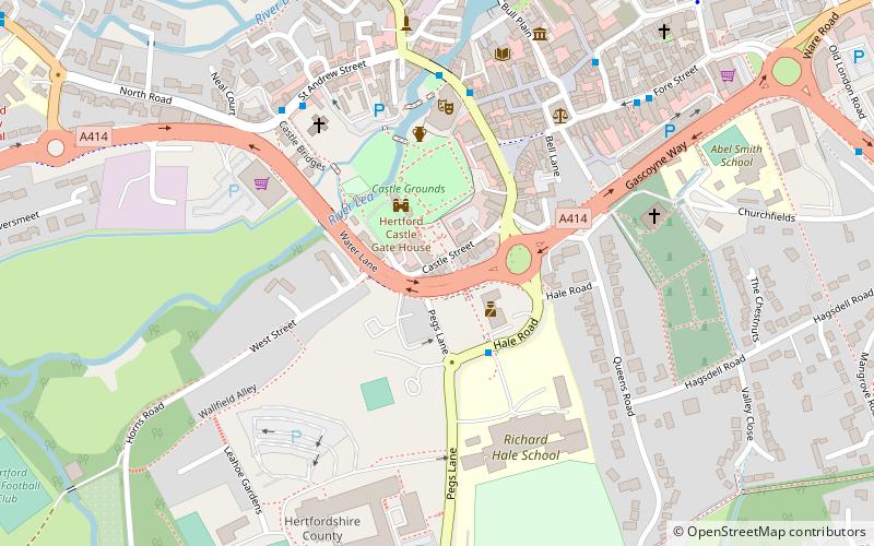 the white horse hertford location map