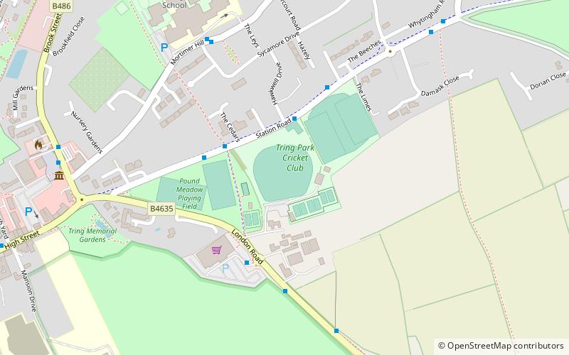 Tring Park Cricket Club Ground location map