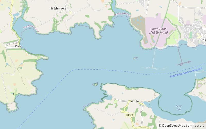 Estuaire de Milford Haven location map