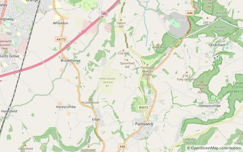 holcombe house painswick location map