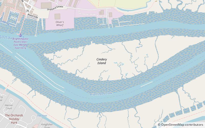 Cindery Island location map