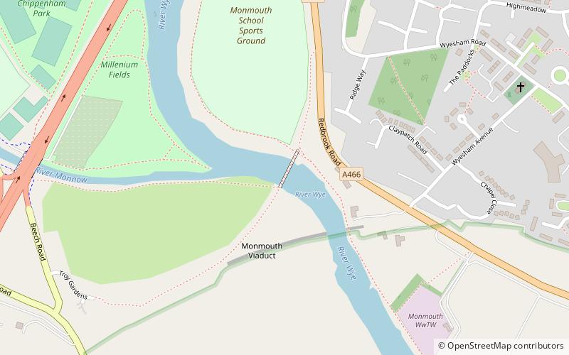 Viaduc de Monmouth location map
