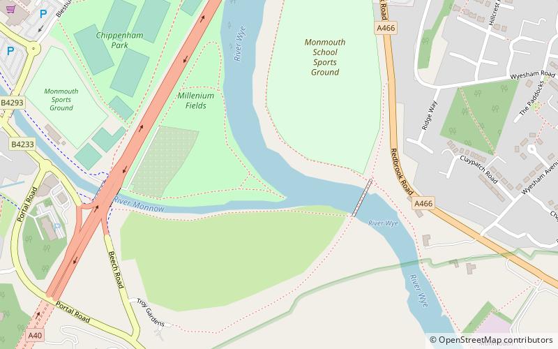 Monnow Valley Walk location map