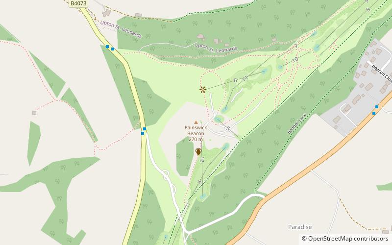 Kimsbury hill fort location map