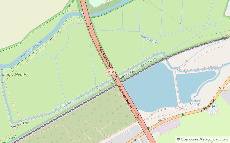 Kingsmead Viaduct location map
