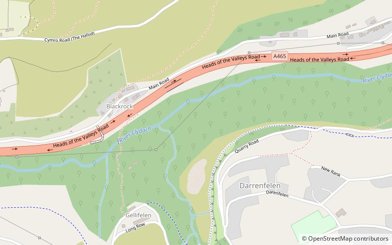 Cwm Clydach National Nature Reserve location map