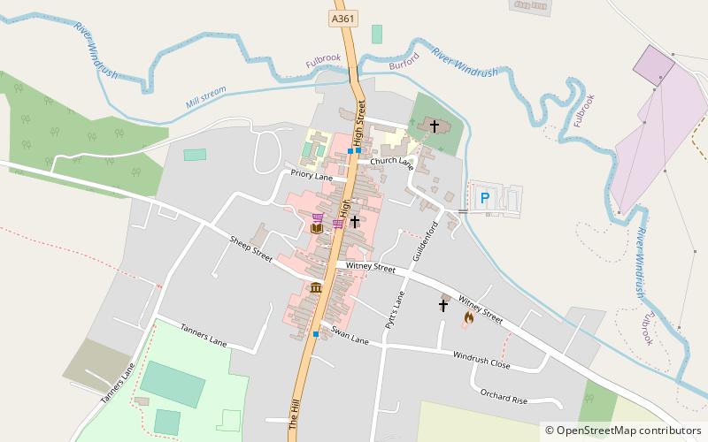 Burford Methodist Church location map