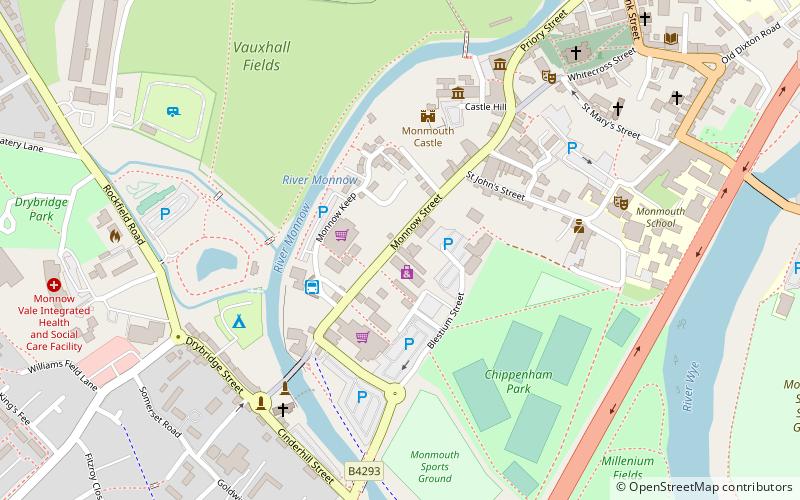 Monnow Street location map