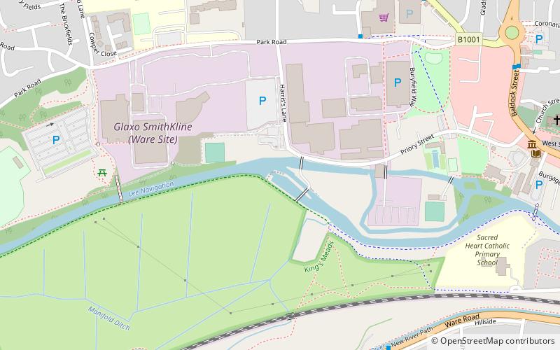 Ware Weir location map
