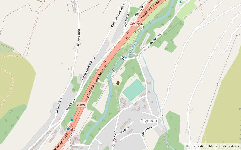 Clydach Gorge location map