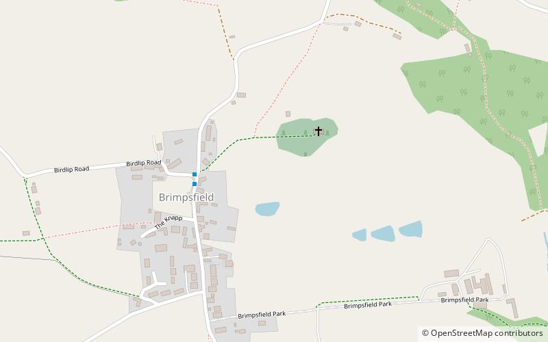 Brimpsfield Castle location map