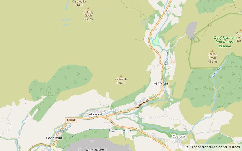 Cribarth location map