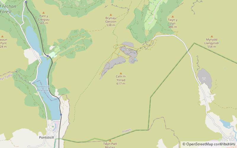 Cefn yr Ystrad location map