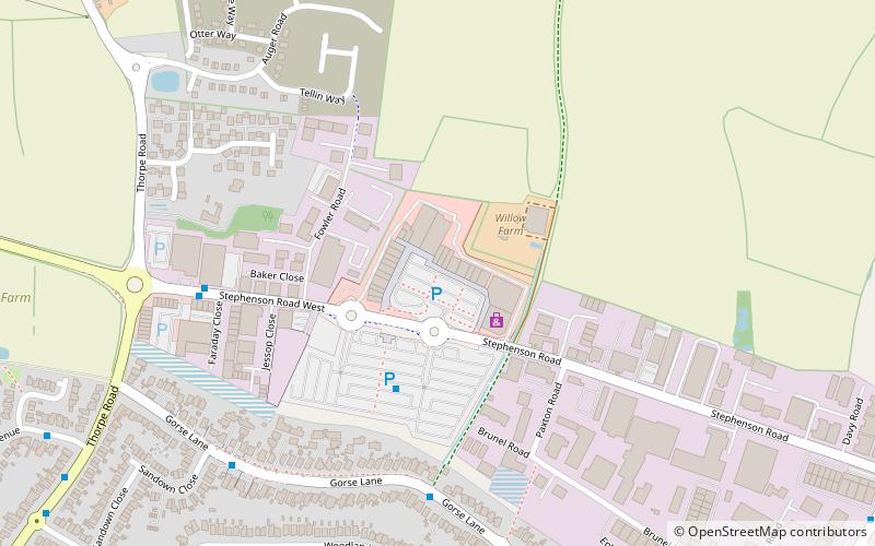Clacton Factory Outlet location map
