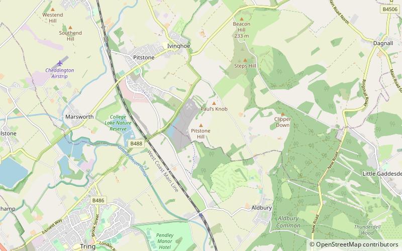 Pitstone Hill location map