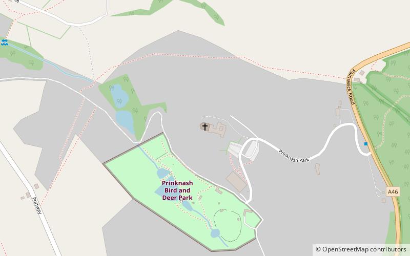 Prinknash Abbey location map