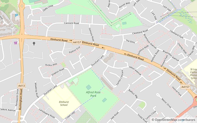 elmhurst aylesbury location map