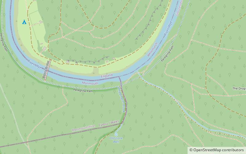 Upper Wye Gorge location map