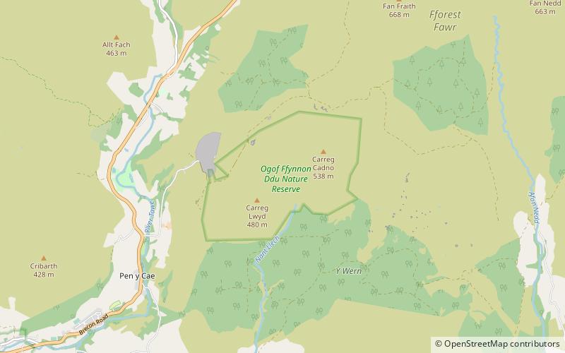 Ogof Ffynnon Ddu location map