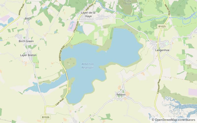 Abberton Reservoir location map