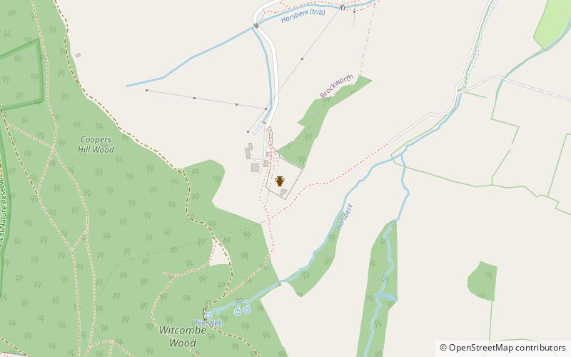 Great Witcombe Roman Villa location map