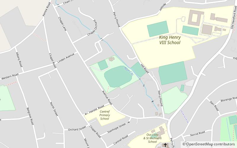 pen y pound abergavenny location map