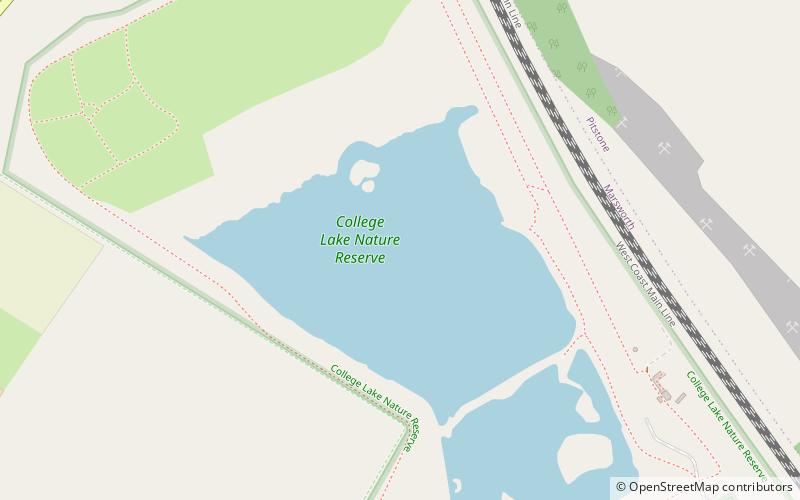 College Lake Nature Reserve location map