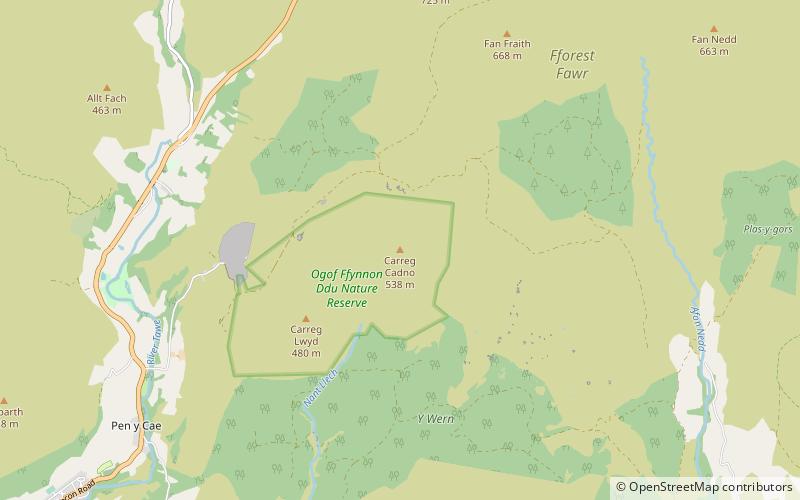 Carreg Cadno location map
