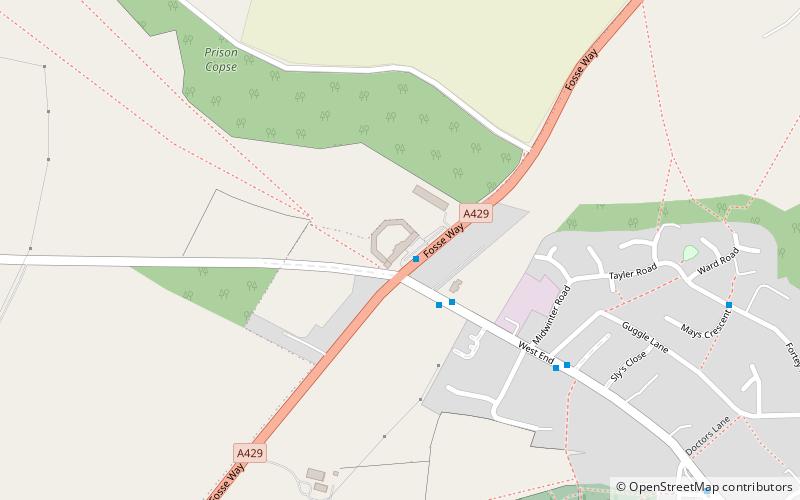 Montes Cotswold location map