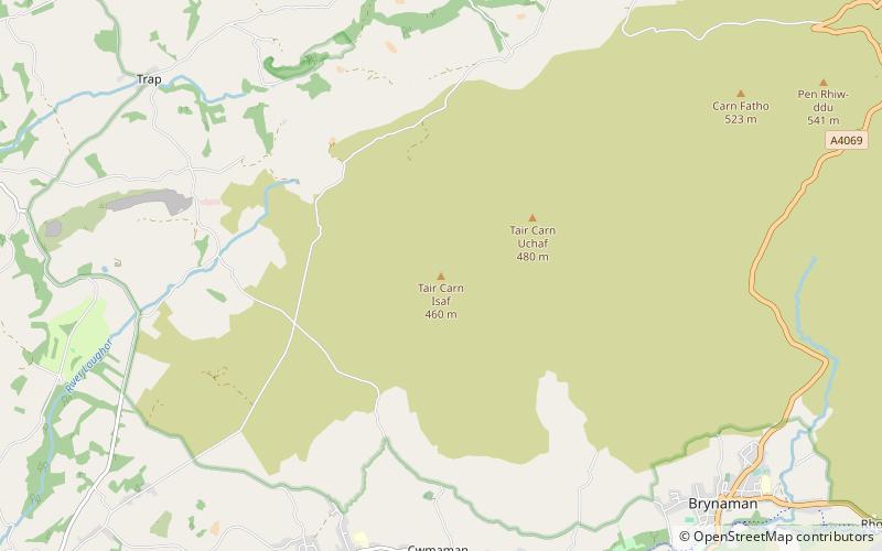 Tair Carn Uchaf location map