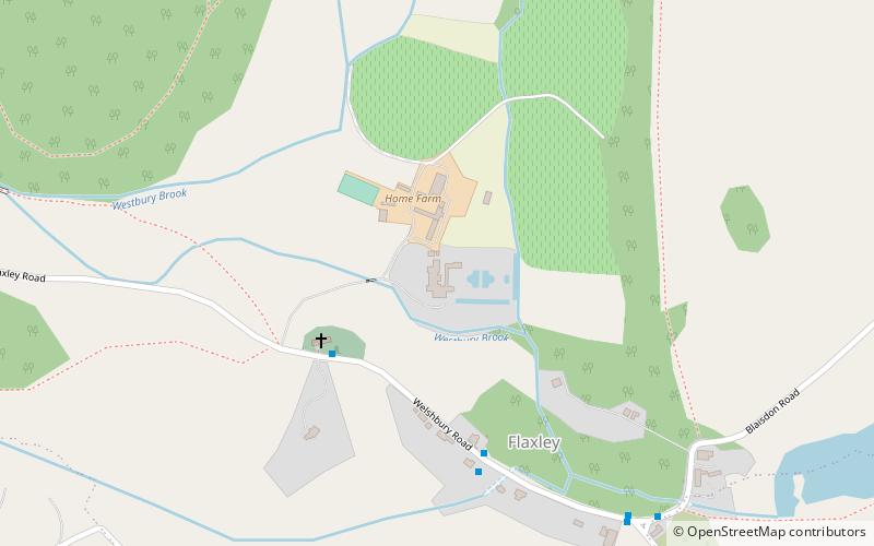 Flaxley Abbey location map