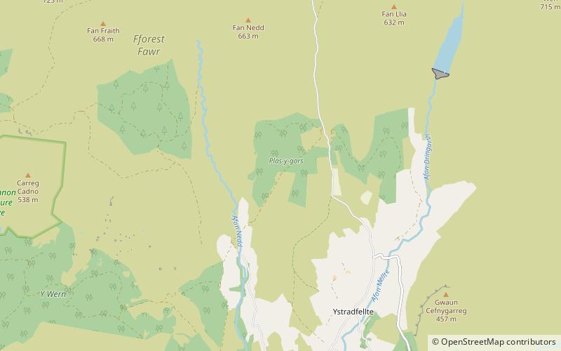 Maen Madoc location map