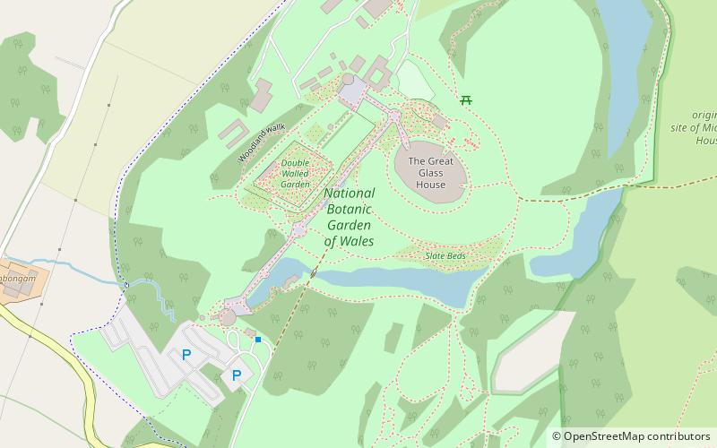 national botanic garden of wales carmarthen location map