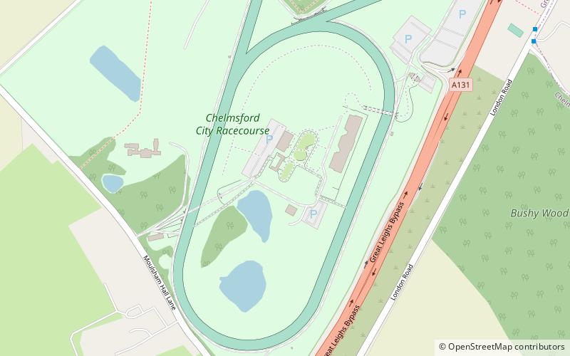 Chelmsford City Racecourse location map