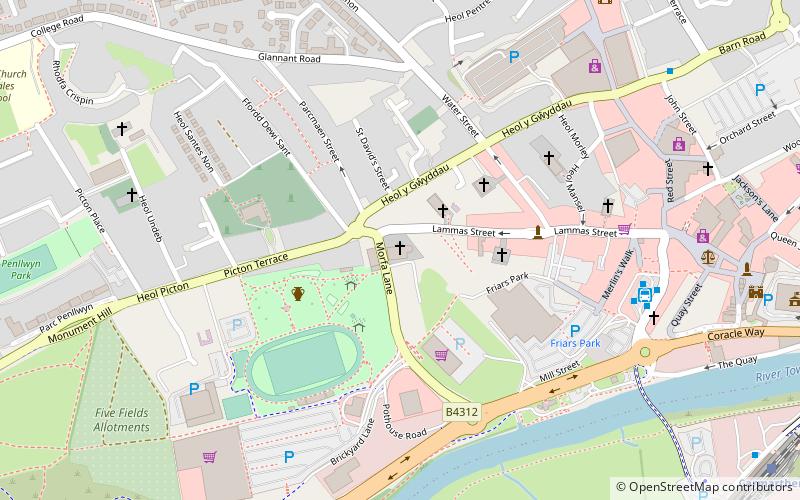 Eglwys location map