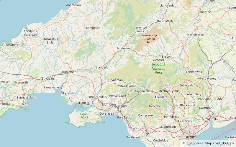 south wales traverse location map