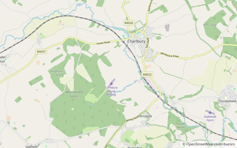 Cornbury Park location map