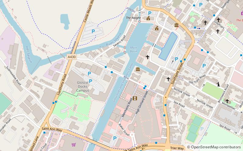 Llanthony Road Bridge location map