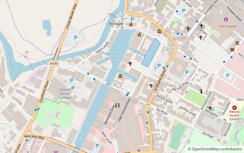 Gloucester Waterways Museum location map
