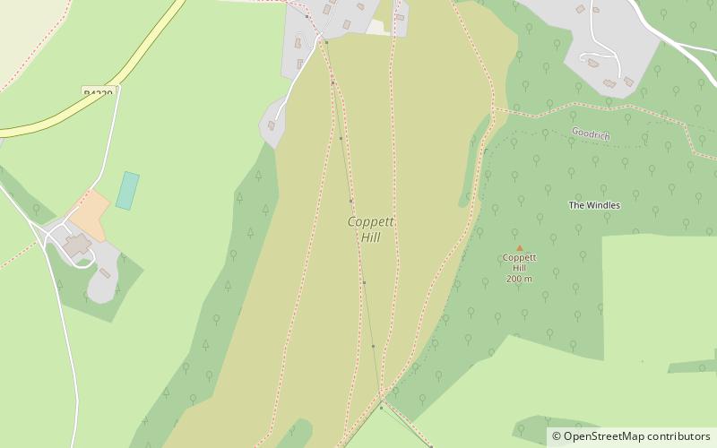 Coppet Hill location map