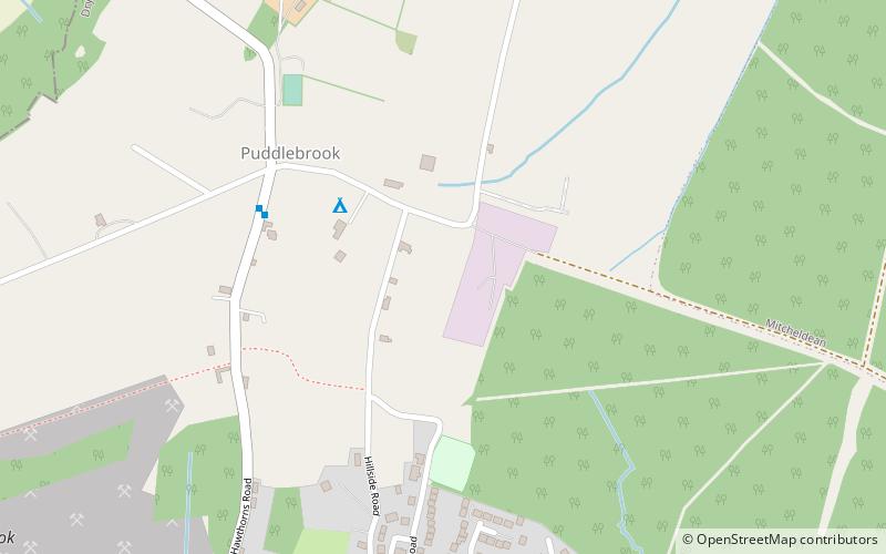 Puddlebrook Quarry location map