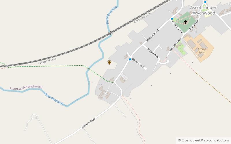 Ascott Earl Castle location map