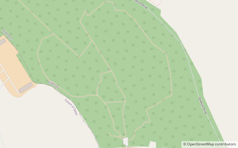 Highnam Woods location map