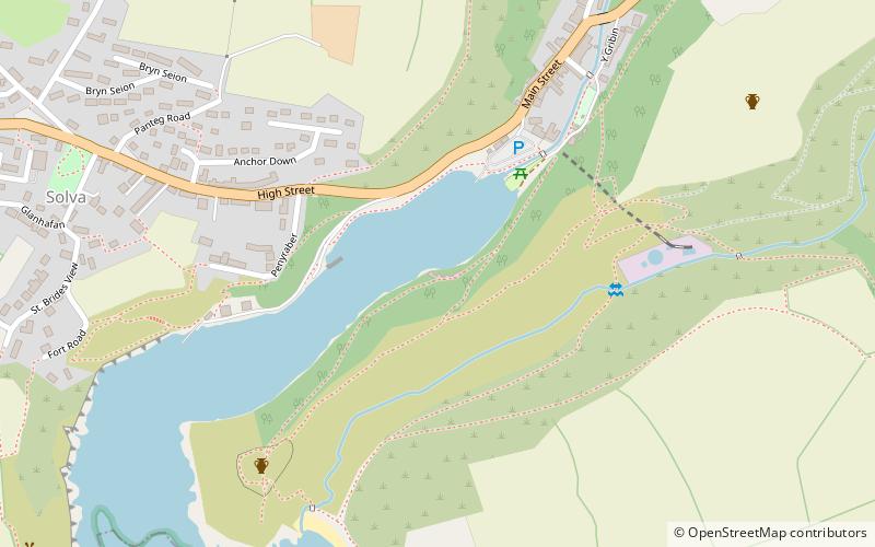 Solva limekilns location map