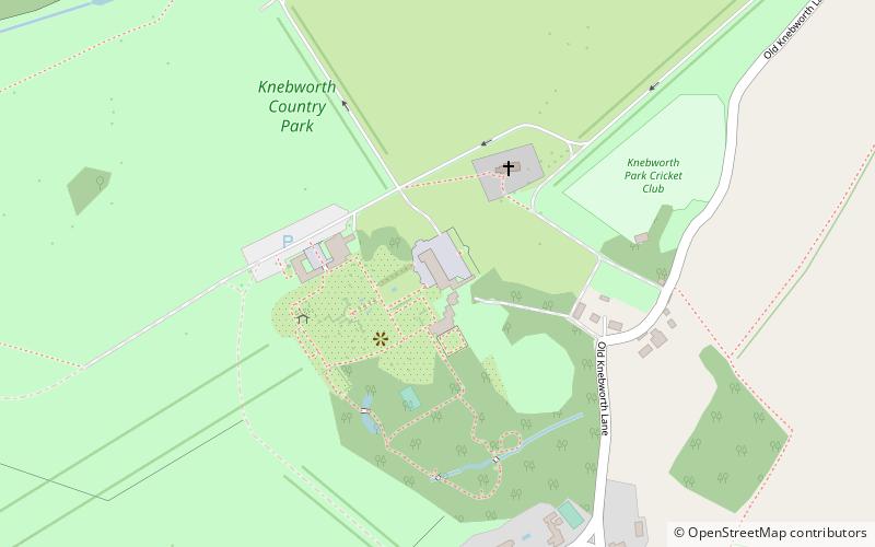 Knebworth House location map